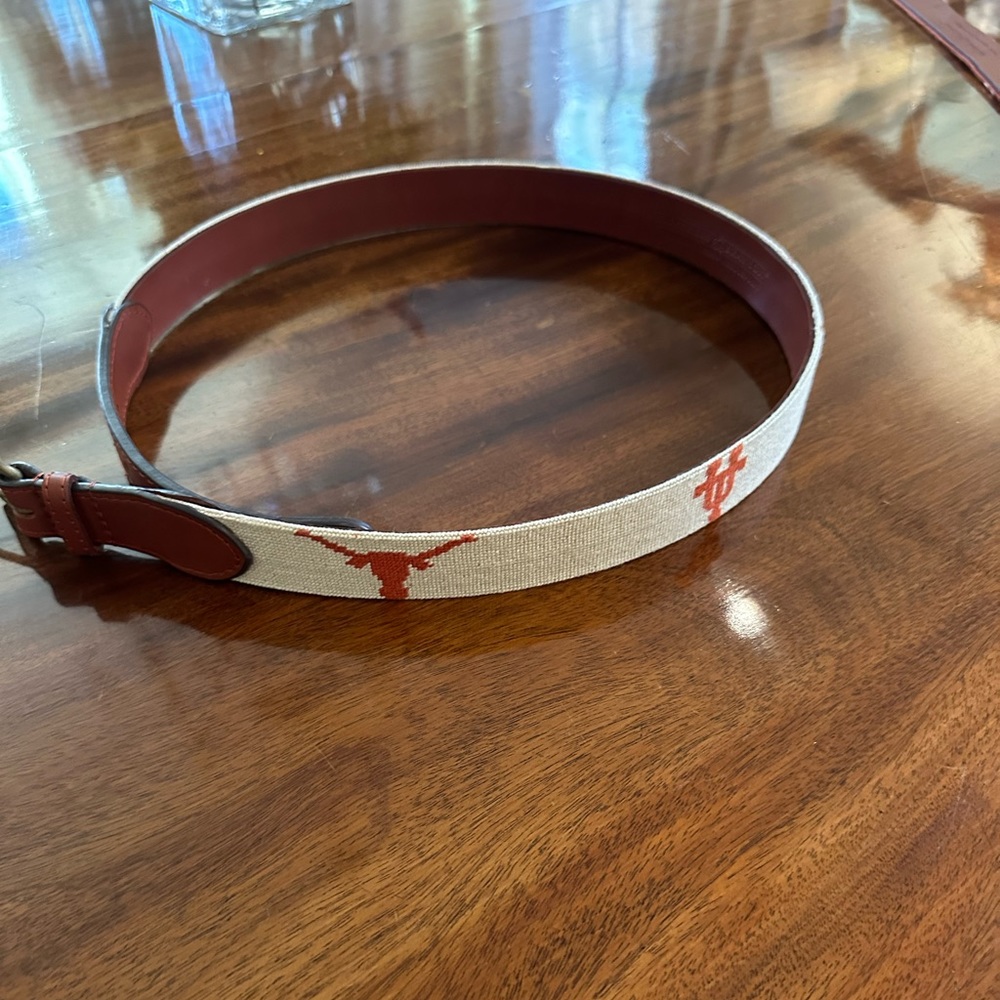 Smathers & Branson University of Texas Longhorns Needlepoint Belt Men’s Size 36